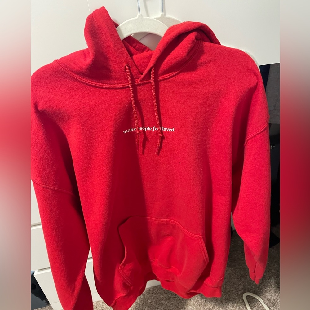 Make People Feel Loved embroidered hoodie